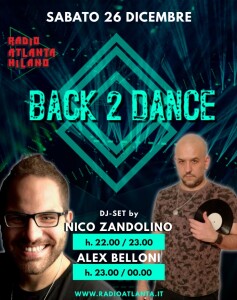 Flyer Back2Dance 26 Dicembre