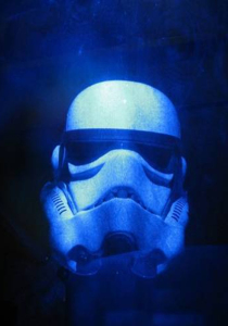 Testa di Stormtrooper di Star Wars realizzata da Mauro Melotti di Hololab