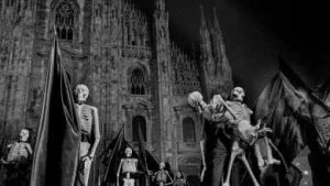 La marcia degli scheletri, Milano 