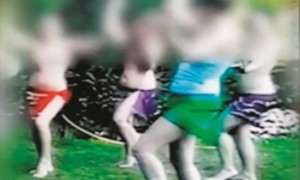 (dal video della Polizia girato durante le indagini sulla Setta delle Bestie)